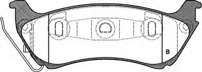 OPEN PARTS bpa069801 -  Комплект тормозных колодок, дисковый тормоз